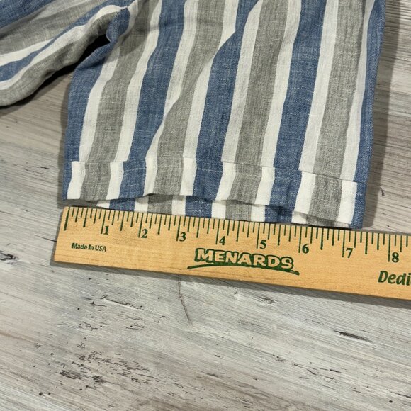 VTG Casa Mastro Men's Shirt Size XL 100% Linen Made In Italy 1973 Oyster Buttons - Picture 10 of 11